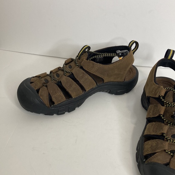 Keen Newport Sandals Mens 7 Brown Leather Waterproof Hybrid Shoes Camping Hiking - Picture 6 of 14